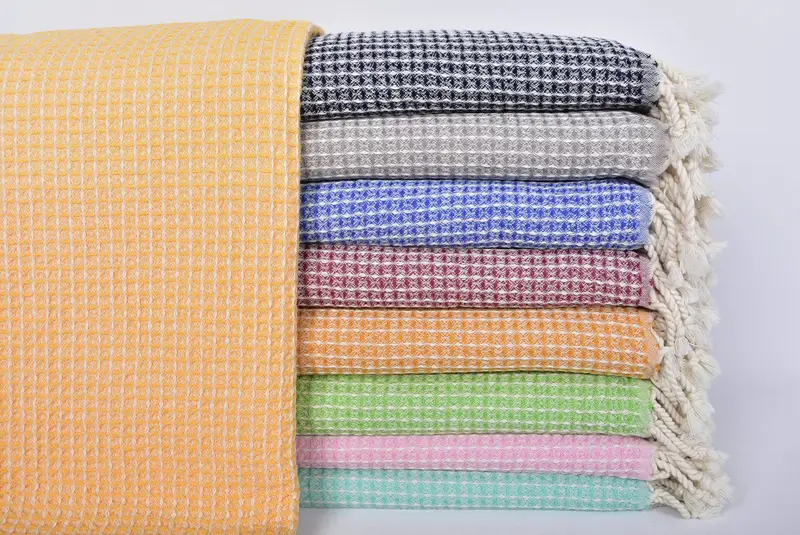 Turkish bath towel, Organic Turkish towel, 68x36 Bamboo Waffle Towel, Best Friend Wedding Gift, Monogram Turkish Towel, Boyfriend Christmas Gift - 1