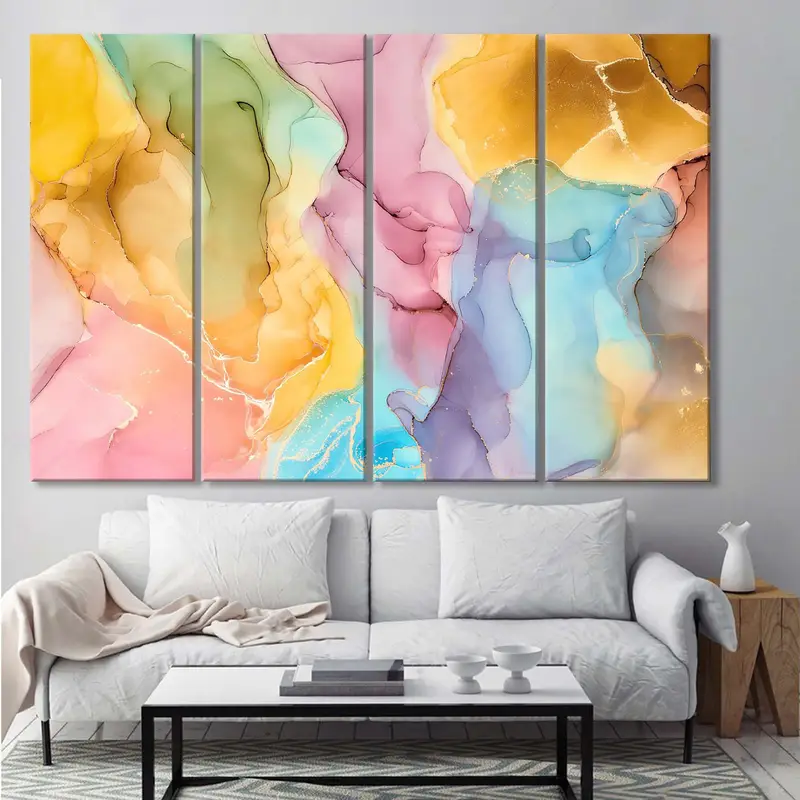 Colorful Abstract Art, Marble Wall Art, Abstract Artwork, Marbling Wall Art, Living Room Wall Art, Marble Painting, Marble Art, Bedroom Art - 8
