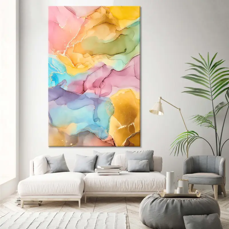 Colorful Abstract Art, Marble Wall Art, Abstract Artwork, Marbling Wall Art, Living Room Wall Art, Marble Painting, Marble Art, Bedroom Art - 9
