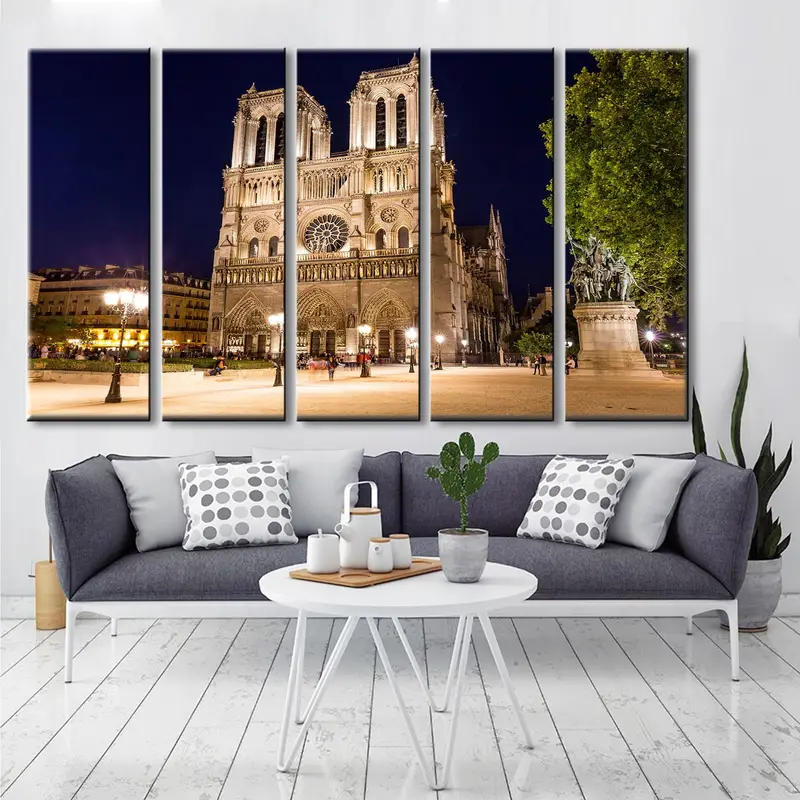 Notre-Dame Cathedral Canvas, Notre Dame Wall Art,France Wall Art, France Canvas, Paris Wall Art, Paris Canvas, Paris Landscape, Paris Print - 3