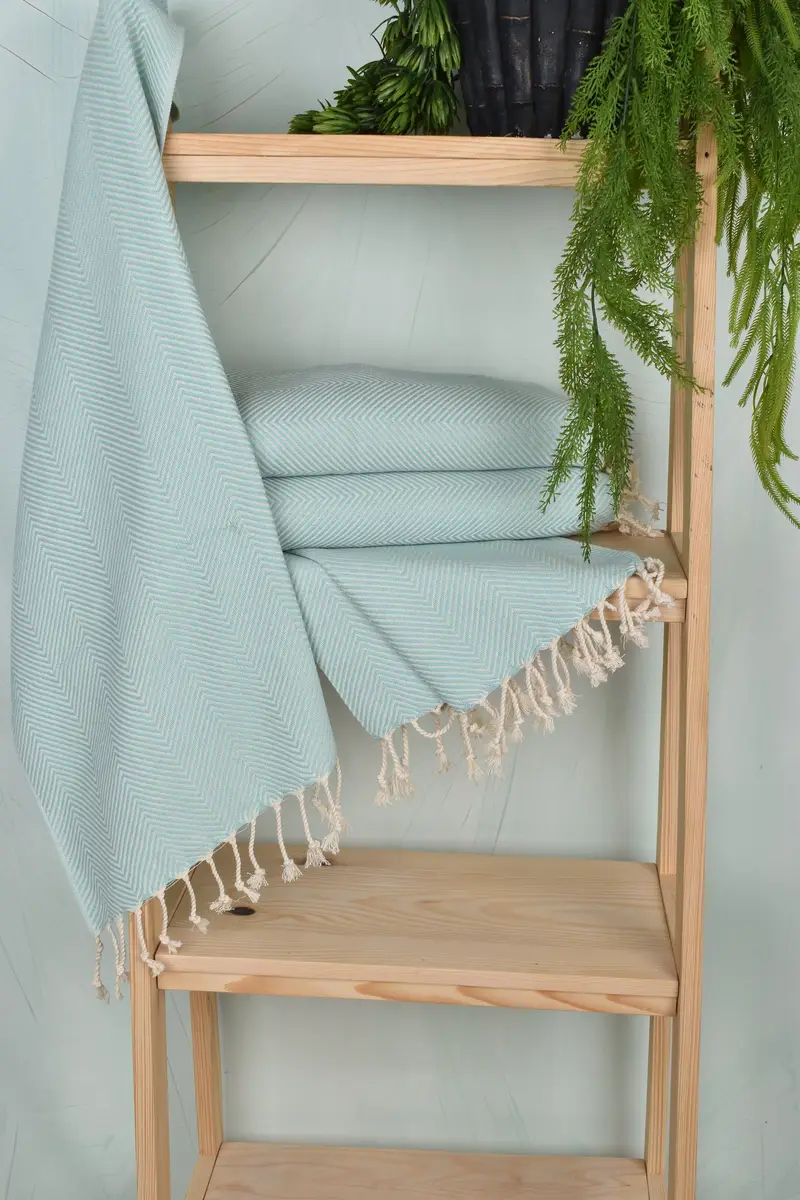 40x20 Cotton Herringbone Towel, Decorative Towel, Personalized Gifts, Bridesmaid Gift Towel, Turkish Towel Hand Towel, Personalized Kitchen Towel - 6