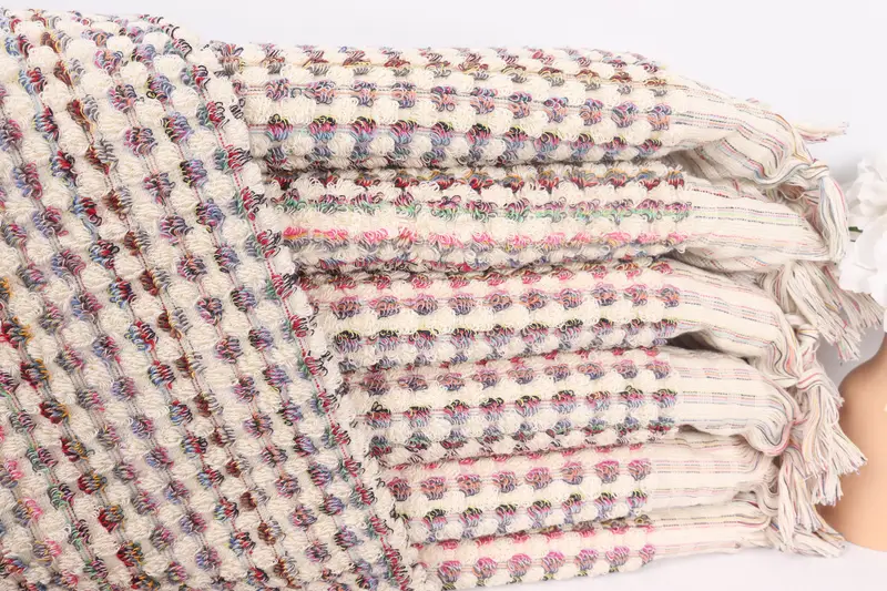 Customized Turkish Towel, Custom Hand Towel, Bridal Gifts, Kitchen Towel, Bridesmaid Gifts, Gift For The Home Decor, 40x20 Cotton Pom Pom Towel - 1