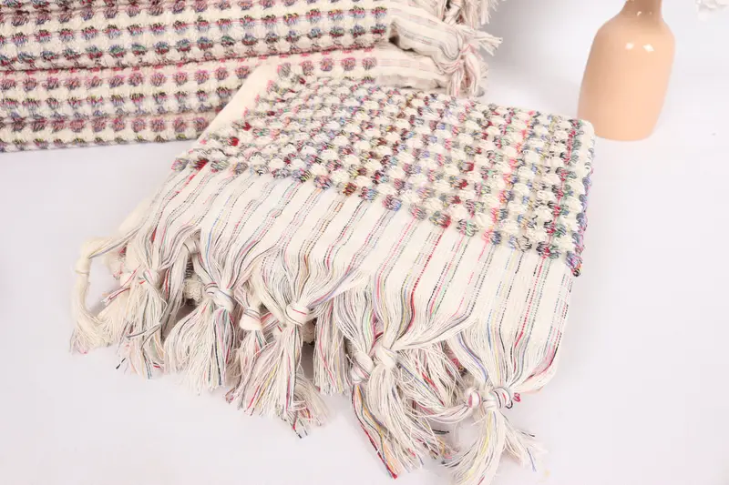 Customized Turkish Towel, Custom Hand Towel, Bridal Gifts, Kitchen Towel, Bridesmaid Gifts, Gift For The Home Decor, 40x20 Cotton Pom Pom Towel - 5