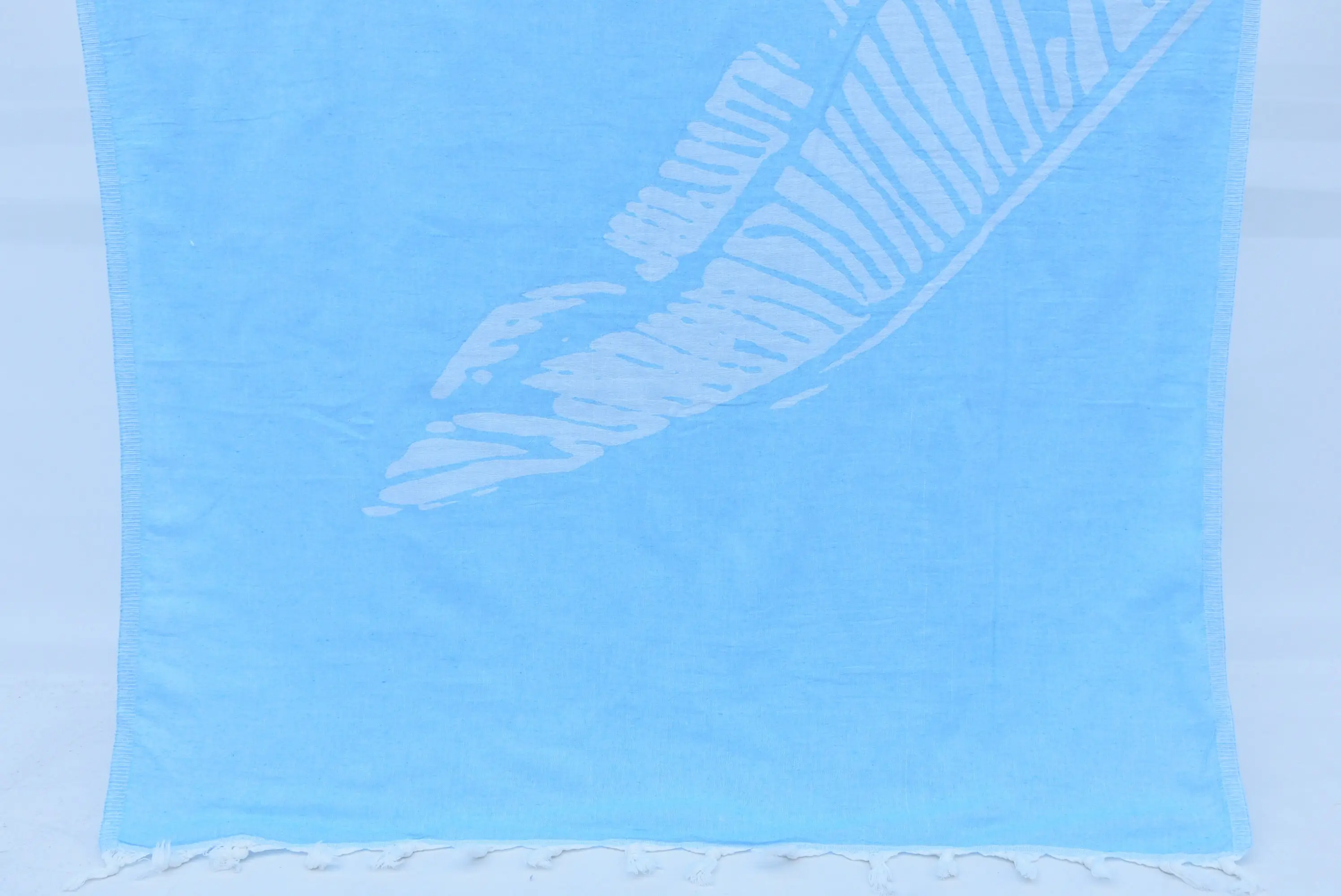 Bridesmaid Gift Turkish Cotton Bath Towel Blue, 40x70 Inches - 1