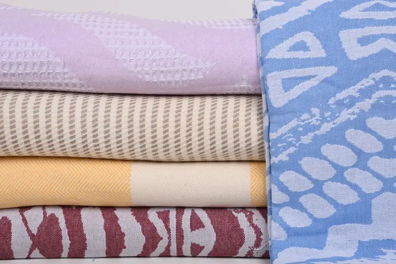 Wedding Hand Made Gift, Personalized Blanket, Turkish Blanket, Throw Blanket, 80x60 Cotton Set of 5 Towel, Gift For The Home, Beach Wedding Favor - 2