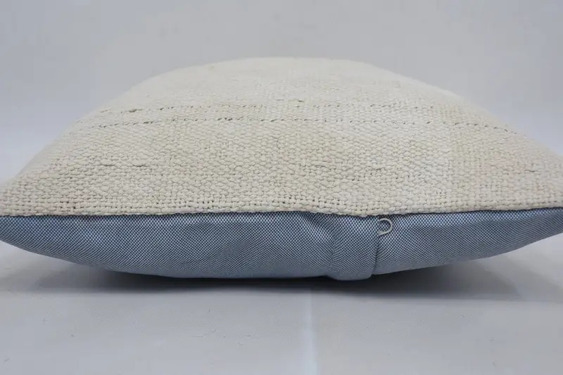 Throw Kilim Pillow, Pillow for Couch, Retro Pillow Case, 14x14 Beige Cushion Cover, Cushion, Pillow for Sofa, Handmade Throw Cushion - 5