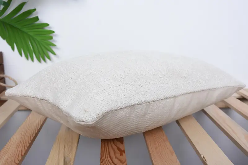 Kilim Cushion Sham, Ottoman Pillow, Turkish Pillow, Pillow Cover, Ethnic Throw Cushion, Vintage Pillow, 12x20 White Pillow Cover - 6