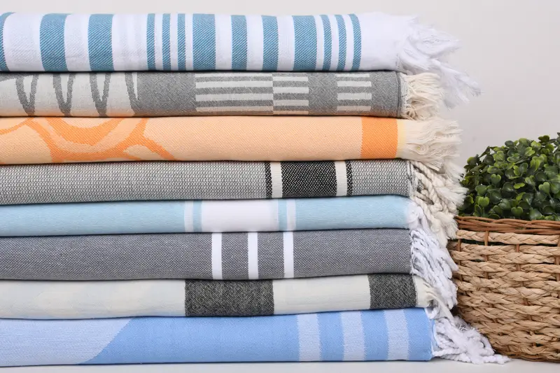 Luxury towel, 70x40 Cotton Set of 8 Towel, First Wedding Anniversary Gift, Valentines Day Gift For Him, Monogram Turkish Towel, Personalized Gift - 2