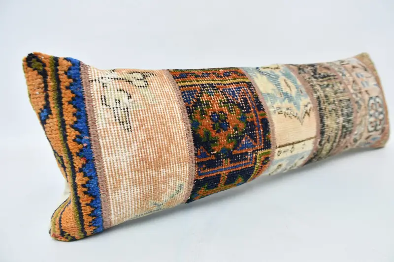 12x36 Blue Pillow, Pillow Cover, Gift Pillow, Throw Kilim Pillow, Kilim Pillow Cover, Cotton Pillow Cover, Outdoor Cushion Case - 3