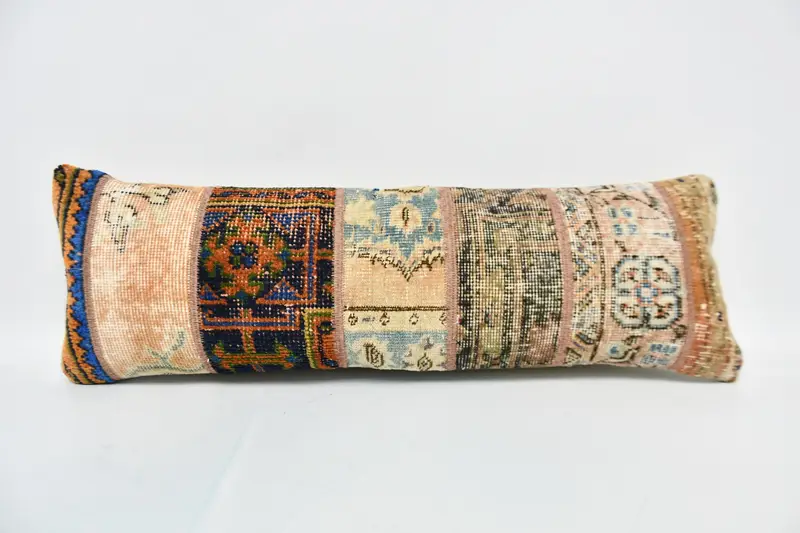 12x36 Blue Pillow, Pillow Cover, Gift Pillow, Throw Kilim Pillow, Kilim Pillow Cover, Cotton Pillow Cover, Outdoor Cushion Case - 1