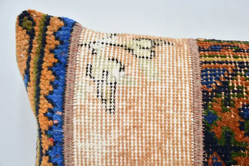 12x36 Blue Pillow, Pillow Cover, Gift Pillow, Throw Kilim Pillow, Kilim Pillow Cover, Cotton Pillow Cover, Outdoor Cushion Case - 2