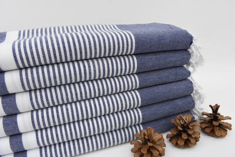 Sommergeschenk, Trauzeuggeschenk, Luxushandtuch, Urlaubstuch, 70x40 Baumwollstreifenhandtuch, Spa-Handtuch, Strandtuch personalisiert, sandfreies Handtuch - 2