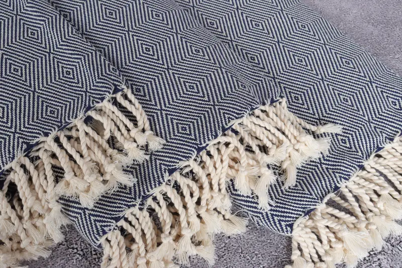 Monogram Turkish Towel, 74x40 Cotton Diamond Towel, Luxury towel, Spa Gift Towel, Organic towel, Handmade Turkish Towel, Bridal Party Gifts - 5