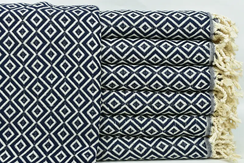 Bath towel, Beach Towel Bulk, 70x40 Cotton Diamond Towel, Home Decor Towel, Organic Towel, Custom Beach Towel, Guest Towel, Bachelorette Towel - 1