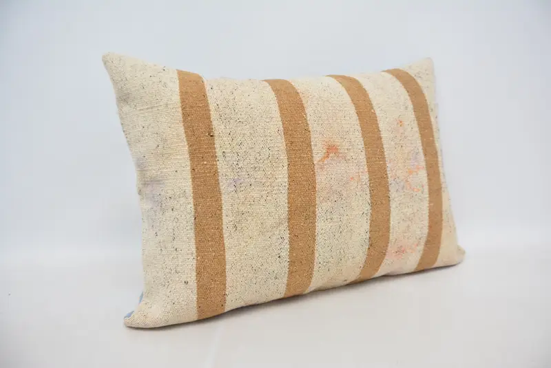 Geometric Embroidered Throw Pillow, 20x28 Inches Size Pillow - 3