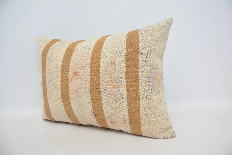 Geometric Embroidered Throw Pillow, 20x28 Inches Size Pillow - 4