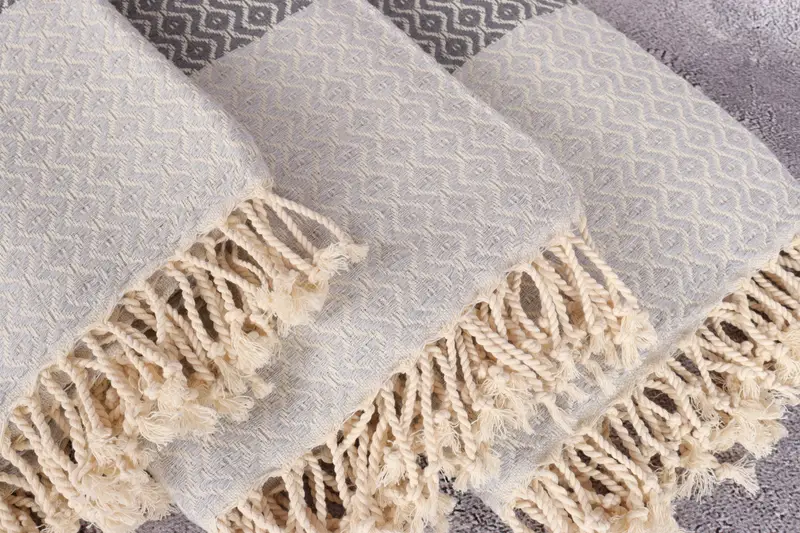 Turkish hand towel, Peshtemal Towel, Boyfriend Christmas Gift, Turkish towel, Monogram Beach Towel, Kids Beach Towel, 70x40 Cotton Striped Towel - 5