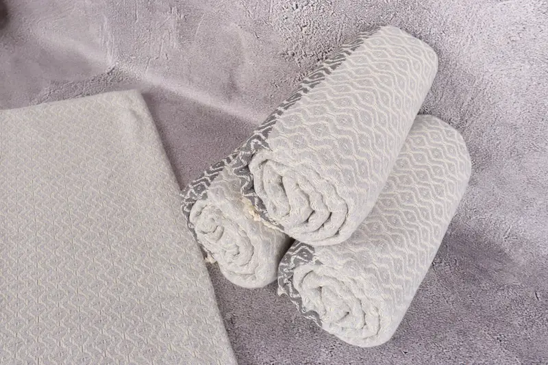 Turkish hand towel, Peshtemal Towel, Boyfriend Christmas Gift, Turkish towel, Monogram Beach Towel, Kids Beach Towel, 70x40 Cotton Striped Towel - 8