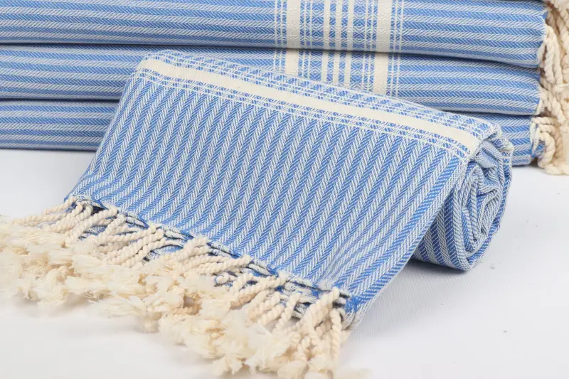 68x38 Linen Striped Towel, Peshtemal, Luxury towel, Best lightweight Turkish towel for travel USA, Custom Gift, Towel With Name, Bridesmaid Gift - 4