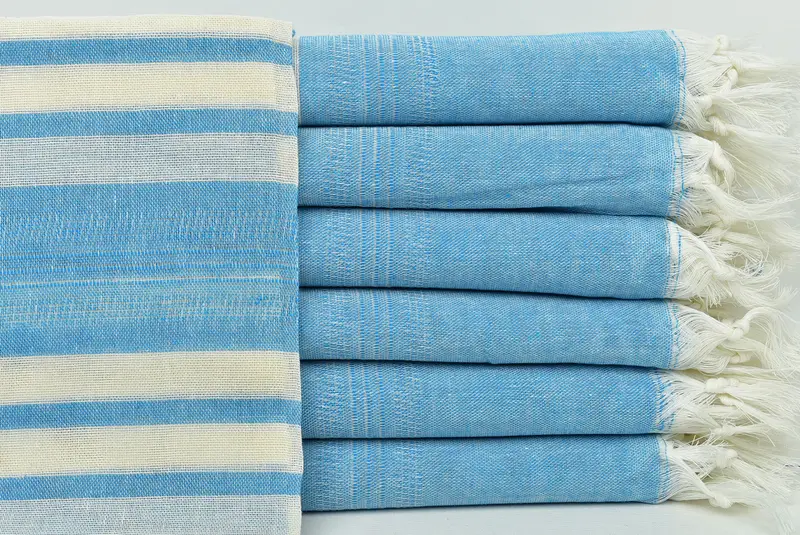 Gym Towel, 68x40 Cotton Striped Towel, Absorbent Turkish towel, Summer Towel, Peshtemal, Custom Turkish Towel, Gifts For Him, Quick-Dry Beach Towel - 1