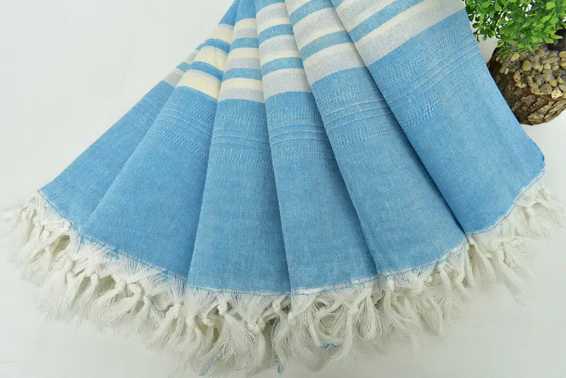 Gym Towel, 68x40 Cotton Striped Towel, Absorbent Turkish towel, Summer Towel, Peshtemal, Custom Turkish Towel, Gifts For Him, Quick-Dry Beach Towel - 4