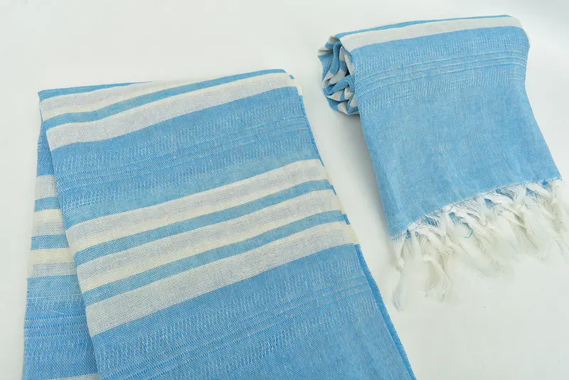 Gym Towel, 68x40 Cotton Striped Towel, Absorbent Turkish towel, Summer Towel, Peshtemal, Custom Turkish Towel, Gifts For Him, Quick-Dry Beach Towel - 7