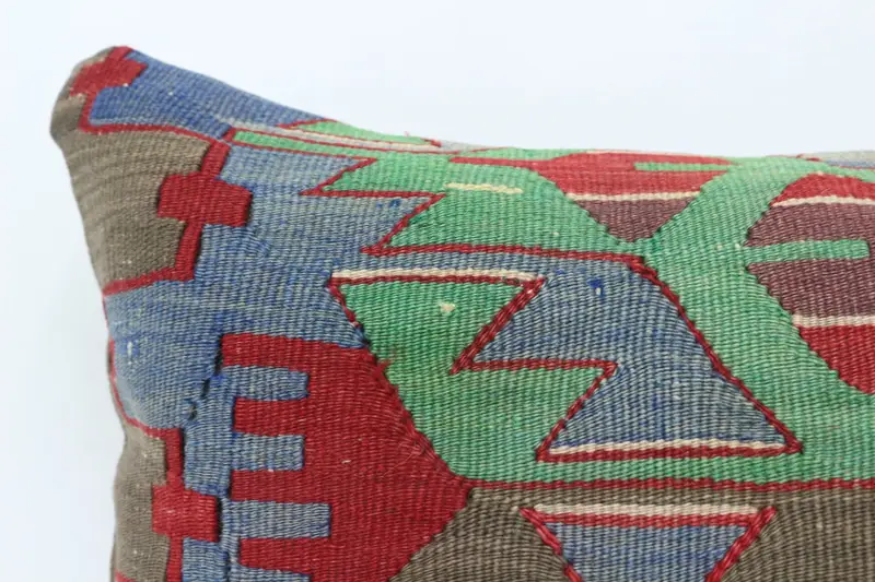 Lounge Throw Cushion, Pastel Cushion, Customized Cushion, Pillow, Throw Kilim Pillow, Pillow for Couch, Boho Pillow Sham Cover, 16x24 Blue Pillow - 2