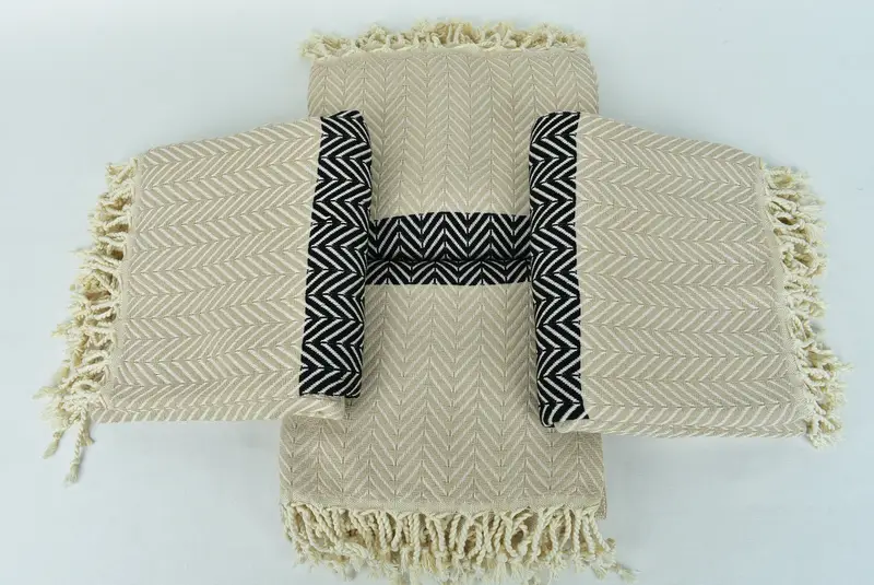 Towel With Name, Handmade Gift, Bachelor Bachelorette Party Favors, Bachelor Towel, Wedding Shower Gift, Absorbent towel, 70x40 Cotton Chevron Towel - 6