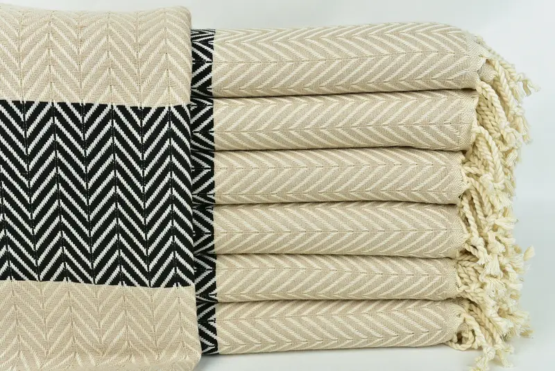 Towel With Name, Handmade Gift, Bachelor Bachelorette Party Favors, Bachelor Towel, Wedding Shower Gift, Absorbent towel, 70x40 Cotton Chevron Towel - 1