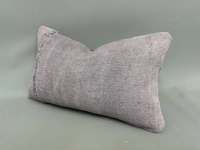 Interior Designer Pillow, Bright Pillow Sham, Kilim Cushion Sham, 12x20 Purple Pillow Cover, Kilim Pillow, Pillow Sham - 3