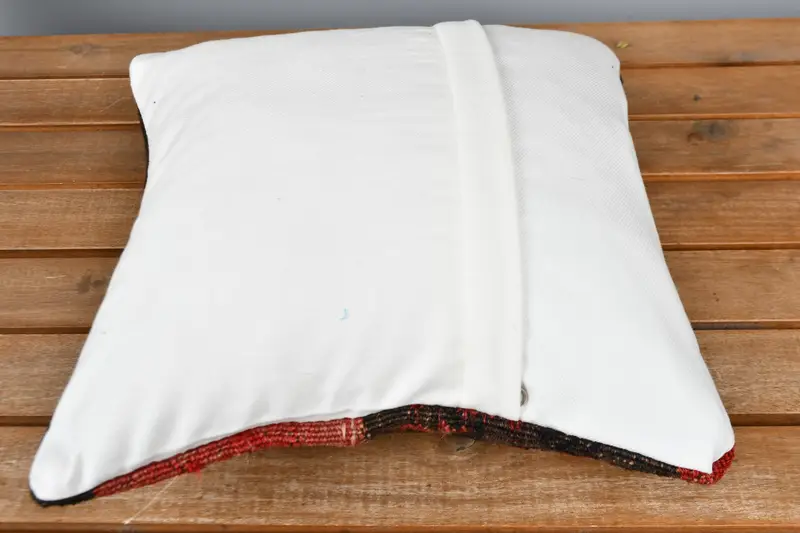 Boho Pillow Sham Cover, Cushion Case, 12x12 Brown Pillow Sham, Yoga Cushion Case, Vintage Pillow, Gift Pillow, Anatolian Pillow - 5