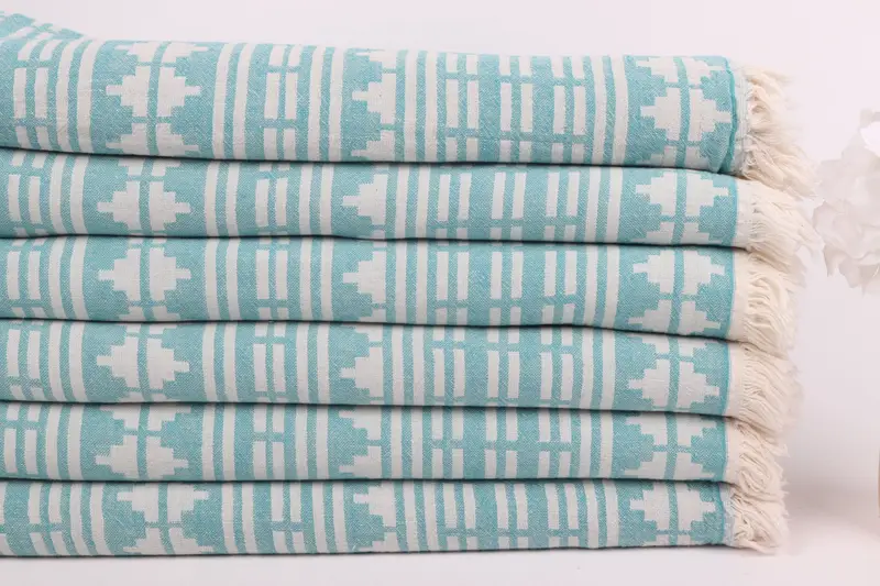 Turkish bath towel for spa, Best Friend Christmas Gift, 70x40 Linen Kilim Design Towel, Custom Wedding Gifts, Bachelorette Party Favors, Fouta towel - 4