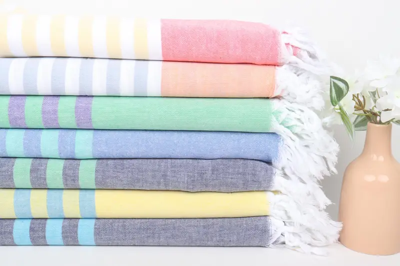 Bachelorette Gifts, Turkish Towel Beach, Customized Towels, Extra large Turkish bath towel, Scarf Towel, 70x36 Cotton Striped Towel, Bridesmaid Gift - 1