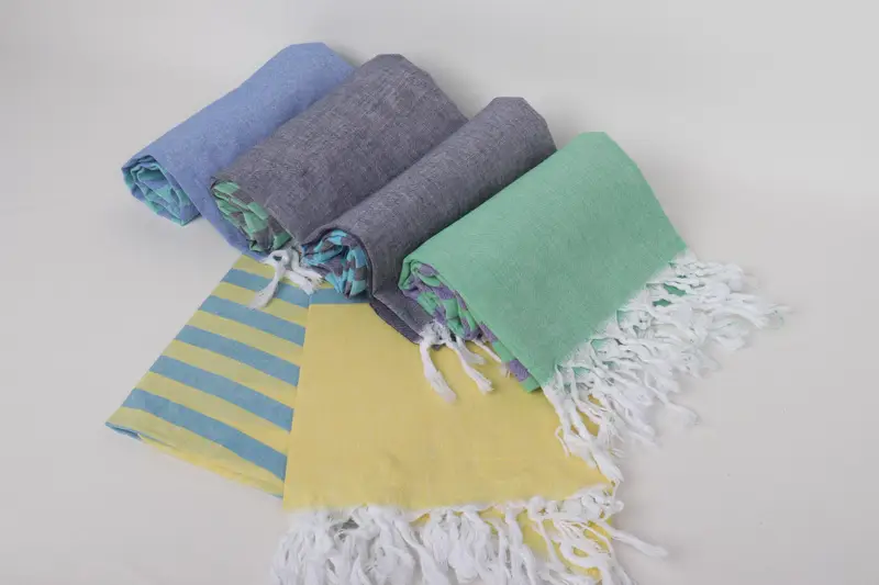 Bachelorette Gifts, Turkish Towel Beach, Customized Towels, Extra large Turkish bath towel, Scarf Towel, 70x36 Cotton Striped Towel, Bridesmaid Gift - 4