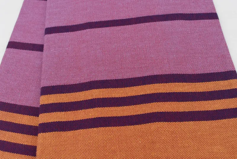Handmade Gift, Bridal Shower Gift, Extra large Turkish bath towel, Monogrammed Beach Towel, Spa Gift, Luxury Beach Towel, 68x32 Cotton Striped Towel - 5