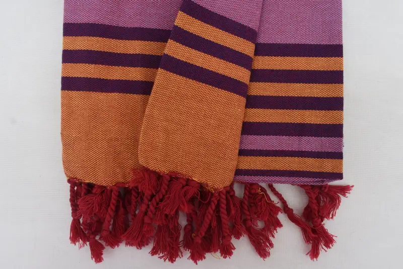 Handmade Gift, Bridal Shower Gift, Extra large Turkish bath towel, Monogrammed Beach Towel, Spa Gift, Luxury Beach Towel, 68x32 Cotton Striped Towel - 4