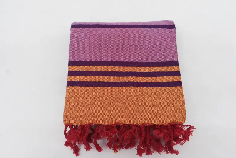 Handmade Gift, Bridal Shower Gift, Extra large Turkish bath towel, Monogrammed Beach Towel, Spa Gift, Luxury Beach Towel, 68x32 Cotton Striped Towel - 6