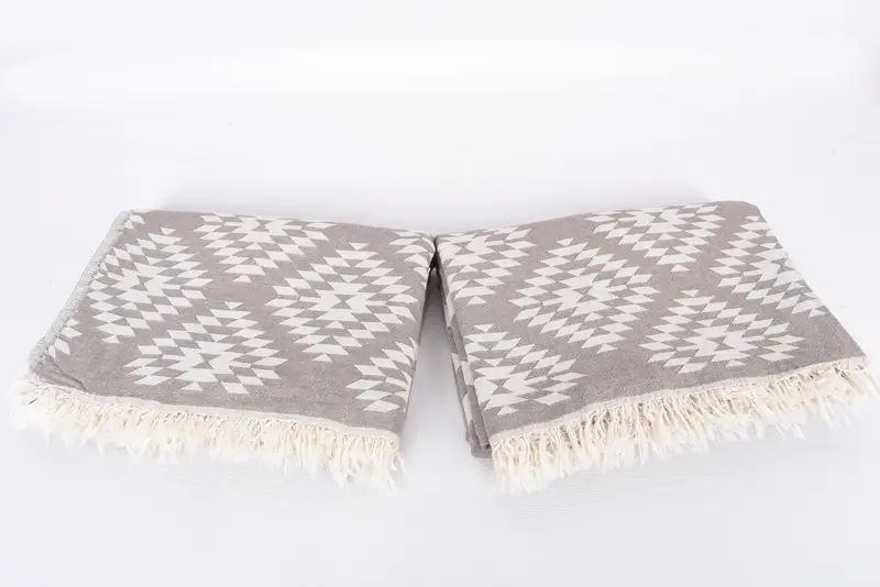 84x56 Cotton Kilim Design Towel, Bachelorette Gifts, Best Friend Wedding Gift, Throw Blanket Couch, Throw Blanket for Bed, Custom Blanket - 7