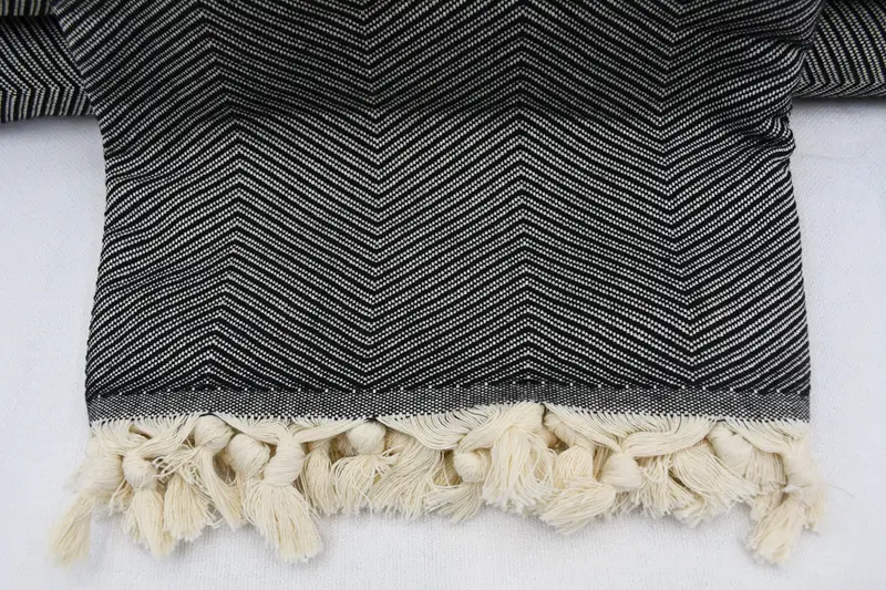 Wedding Gift Customized Blanket, Bohemian Bedspread, Throw Blanket, Turkish Blanket, Custom Wedding Gifts, Organic Throw, 84x68 Cotton Zig zag Towel - 2