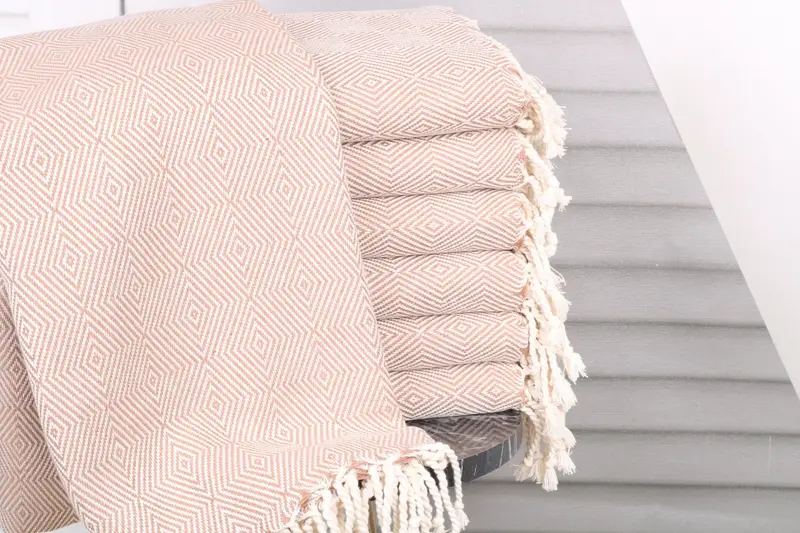 Handmade Turkish Towel, Scarf Towel, Personalized Gift For Her, Cotton towel, Bachelorette Party Gifts, Custom Gift, 74x40 Cotton Diamond Towel - 1