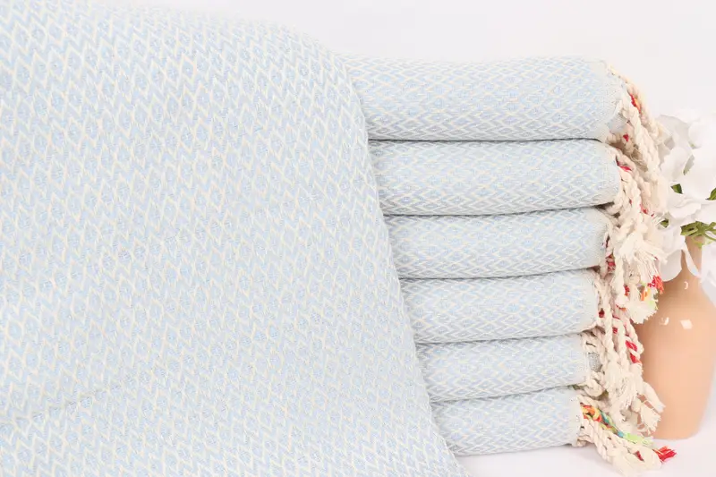 Embroidered Towel, Bachelor Towel, Sand-free towel, Holiday Towel, Bridal Shower Gifts, Large Turkish Towel, 70x40 Cotton Diamond Towel, Guest Towel - 1