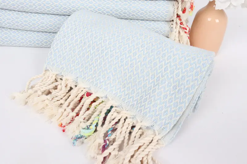 Embroidered Towel, Bachelor Towel, Sand-free towel, Holiday Towel, Bridal Shower Gifts, Large Turkish Towel, 70x40 Cotton Diamond Towel, Guest Towel - 4