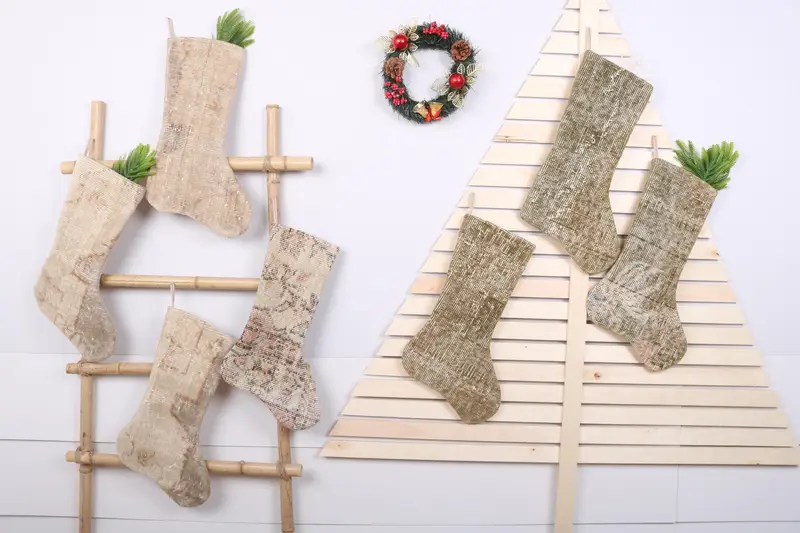 クリスマスオーナメントパターン、幅22インチのクリスマスストッキング