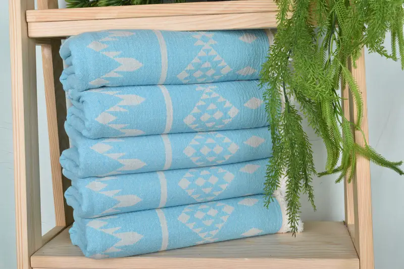 Wedding Shower Gift, Sand-resistant towel, Personalized Wedding Gift, Absorbent towel, Oversized Beach Towel, 70x40 Cotton Dolphin Patterned Towel - 3