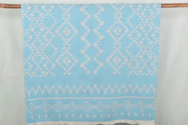 Wedding Shower Gift, Sand-resistant towel, Personalized Wedding Gift, Absorbent towel, Oversized Beach Towel, 70x40 Cotton Dolphin Patterned Towel - 1