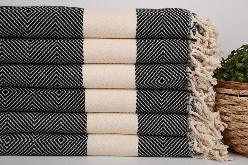 Organic towel, Hammam towel, Luxury Turkish Bath Towel, 80x40 Cotton Diamond Towel, Beach Towel Bulk, Turkish Towel Beach, Gift For Boyfriend - 2