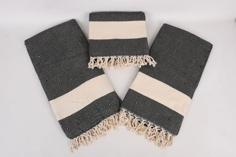 Organic towel, Hammam towel, Luxury Turkish Bath Towel, 80x40 Cotton Diamond Towel, Beach Towel Bulk, Turkish Towel Beach, Gift For Boyfriend - 6
