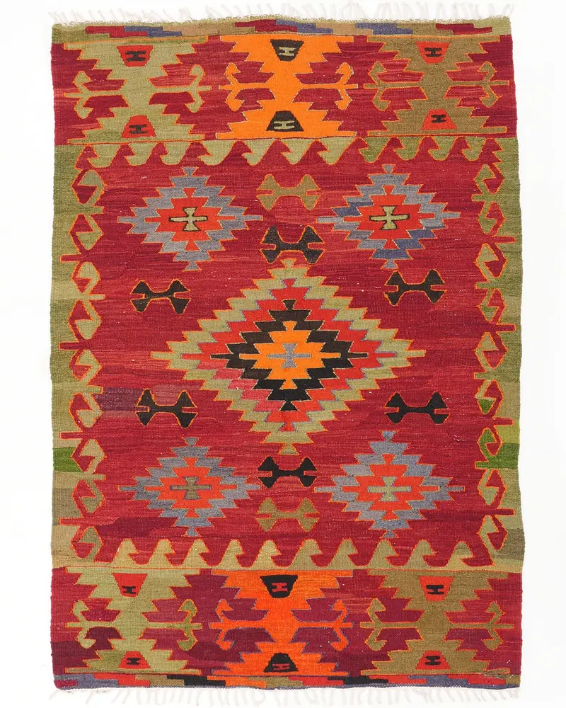 Kırmızı Halı, 3,3x5,1 ft - Zarif ve Dayanıklı