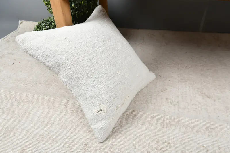 Pastel Pillow, Pet Pillow Cover, Pillow for Couch, 16x16 White Pillow Cover, Art Deco Cushion, Throw Kilim Pillow, Cushion Cover, Kilim Cushion Sham - 7