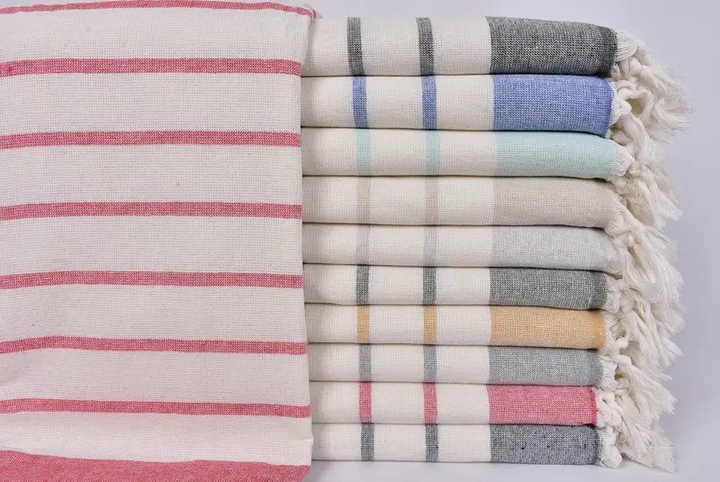 Custom Wedding Gift, Gym Towel, Monogram Beach Towel, 68x39 Cotton Striped Towel, Custom Towel Beach, Wedding Day Gift For Bride, Housewarming Gift - 1